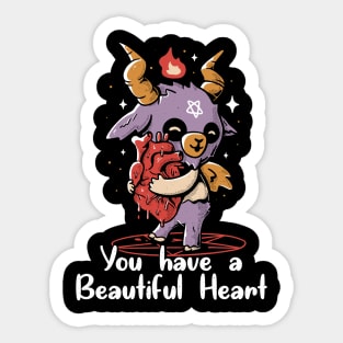 You Have a Beautiful Heart Sticker